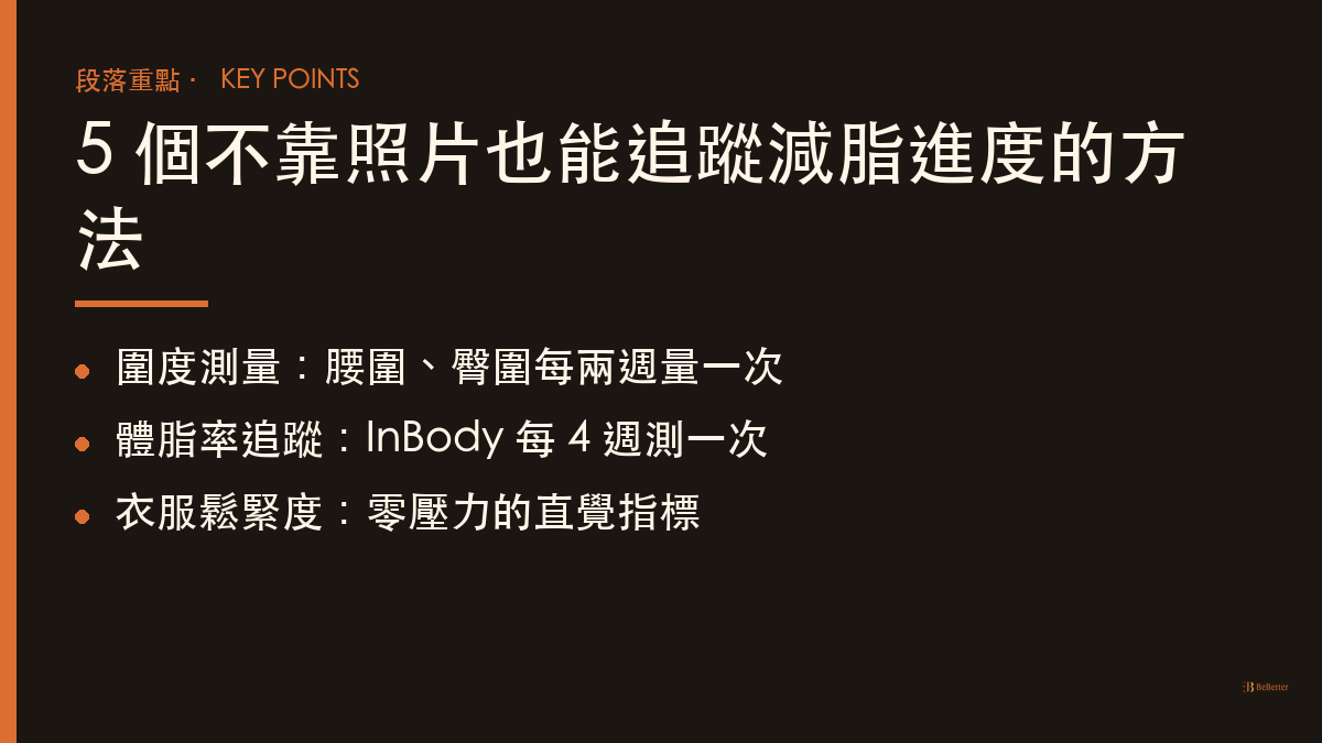 減肥不想拍照怎麼辦 五種追蹤方法重點