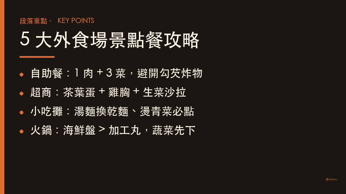 減脂期外食點什麼最安全 五大場景重點圖