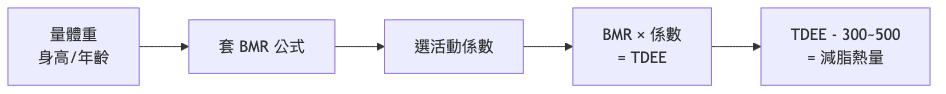 新陳代謝計算 計算流程
