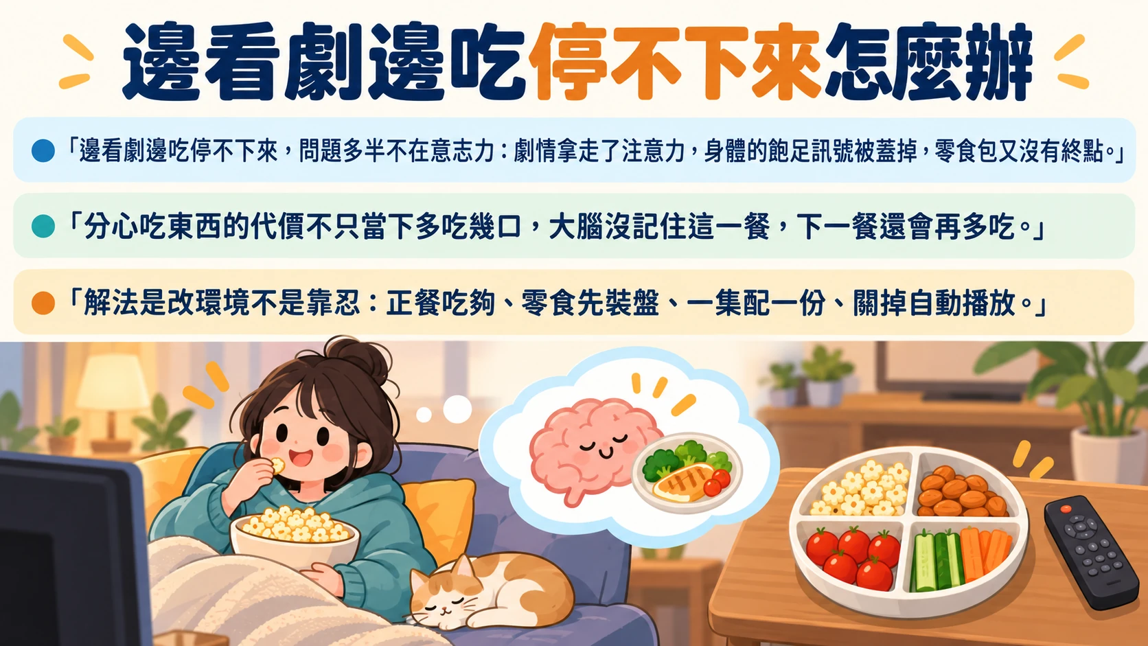 邊看劇邊吃停不下來 重點摘要
