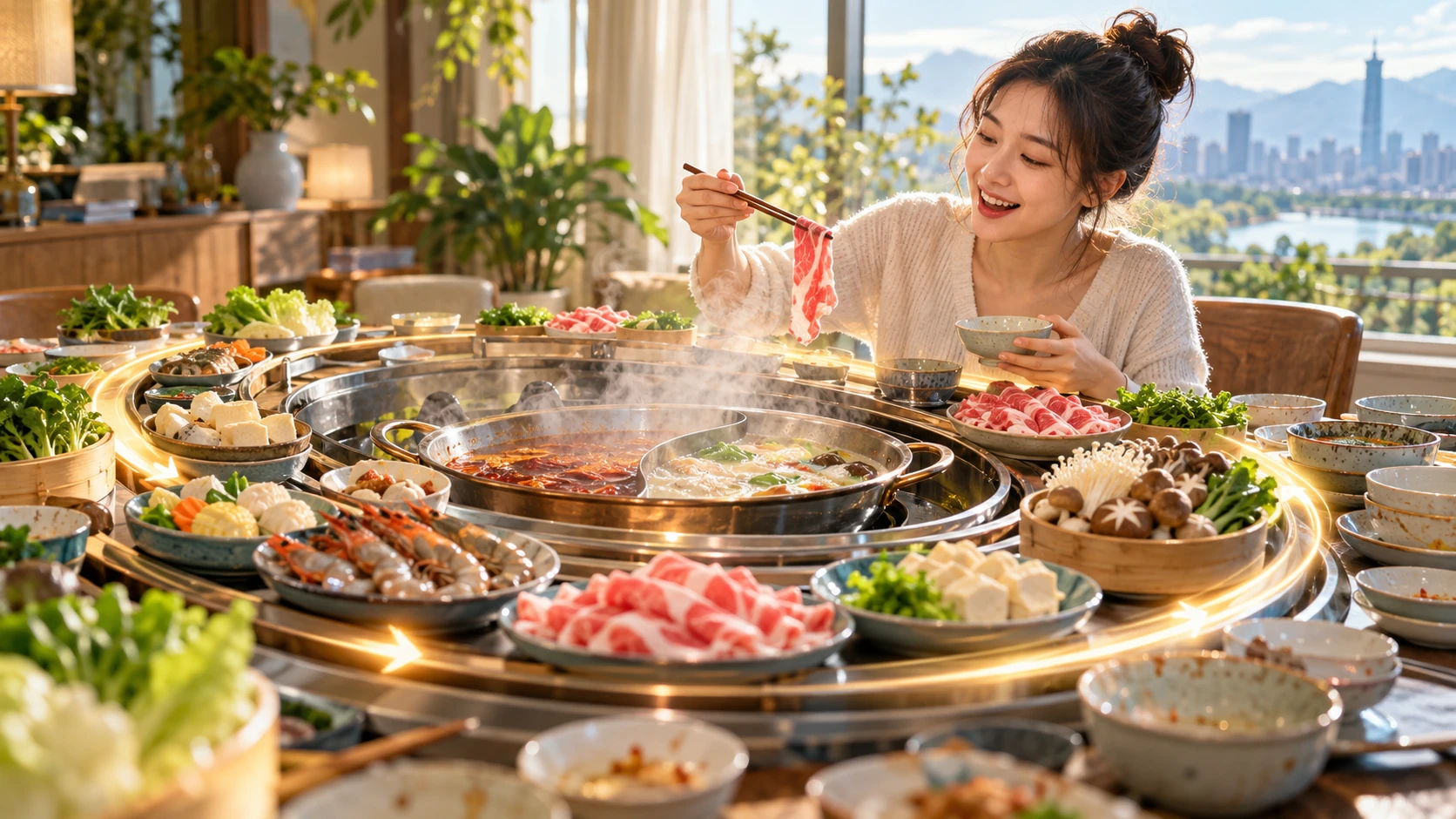 火鍋減肥怎麼吃 視覺化說明:一桌不斷輪替的火鍋料讓飽足感一次次被重新開機,越吃越多