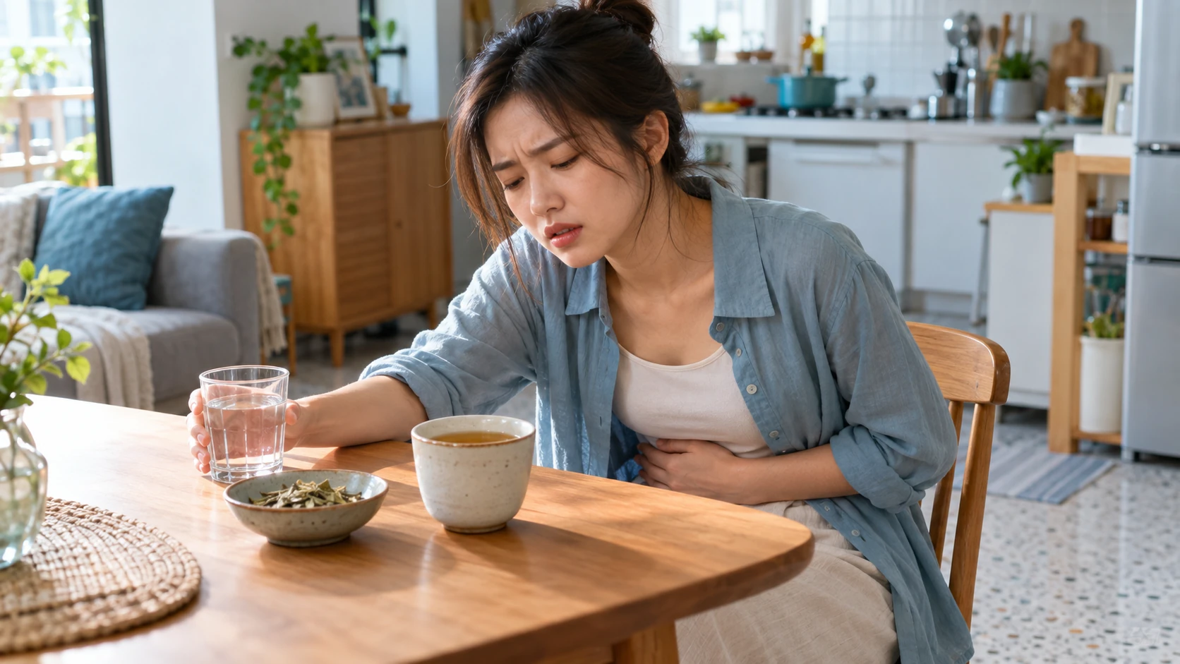 偶像雙效纖美茶副作用有哪些?營養師拆解成分風險與更安全的替代方案 情境示意:番瀉苷對腸道的四大副作用 偶像雙效纖美茶副作用分析