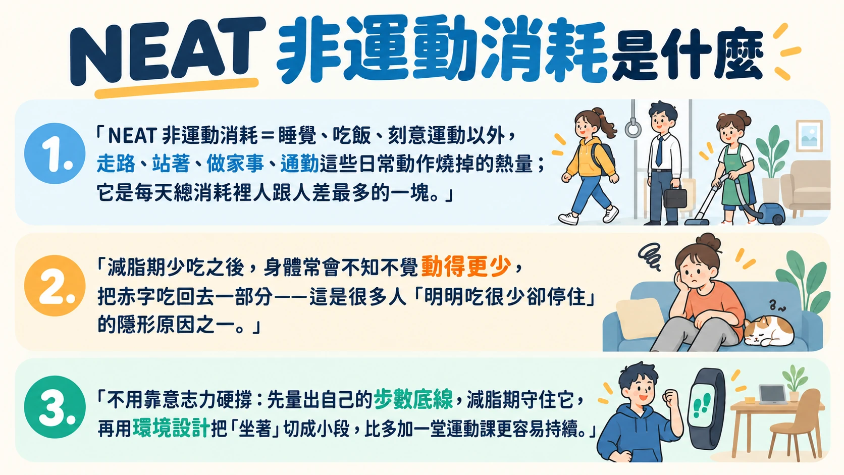 NEAT 非運動消耗 重點摘要