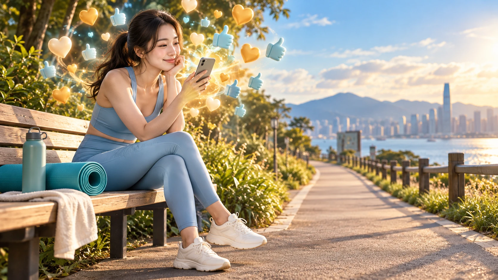 減肥要不要跟別人說 視覺化說明：宣布目標後收到大量按讚，滿足感先到位，實際行動反而沒有跟上